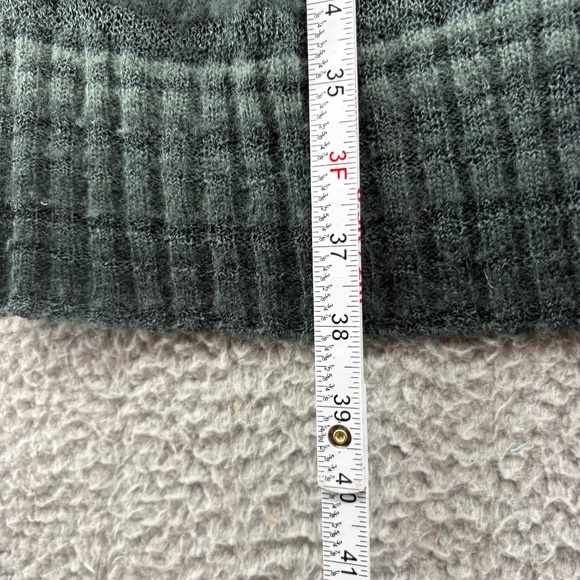 Rosemunde Copenhagen Wool Blend Longline Cardigan Sweater Green Striped Size M - Picture 6 of 13